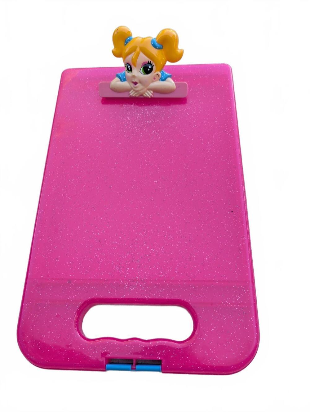 Vintage 1990’s Lisa Frank Clipboard with Storage - pink matte